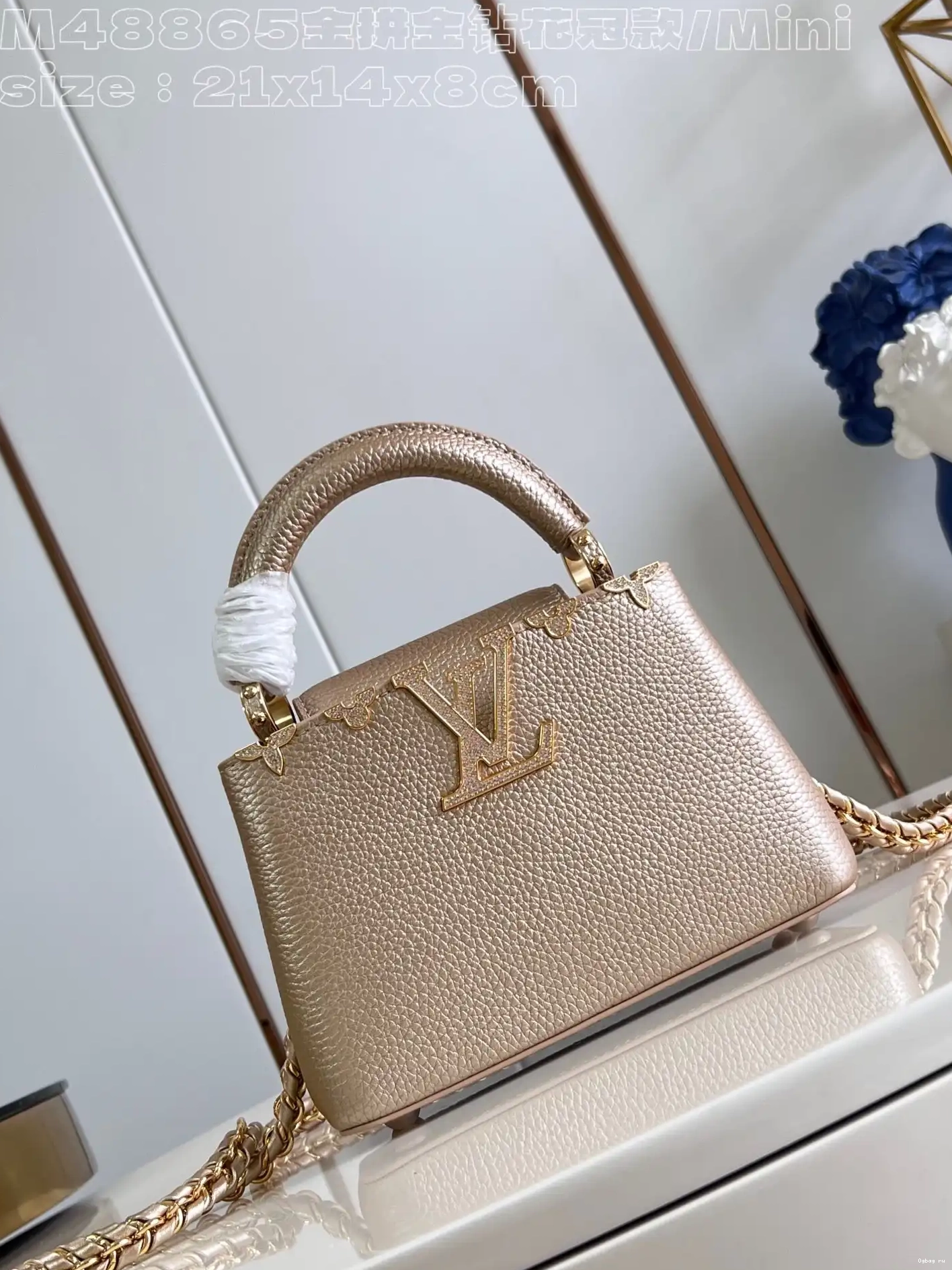 MINI-21*14*8CM VUITTON CAPUCINES LOUIS 0420